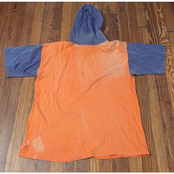 Karl Kani VTG Orange ShortSleeve Hoodie Size Large - Picture 2 of 6